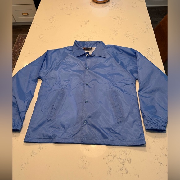 Nylon university blue coaches jacket NWOT - Picture 5 of 8